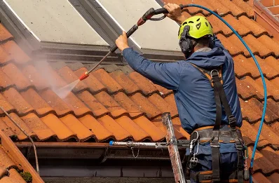 Démoussage et hydrofuge de toiture à Cornier